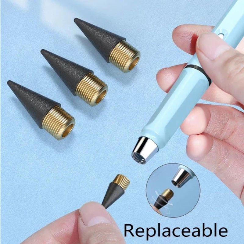 Product image KAHASIL - Pensil Abadi Tanpa Batas Tidak Bisa Habis Ajaib Plus Penghapus Untuk Menulis Menggambar all variant BIRU
